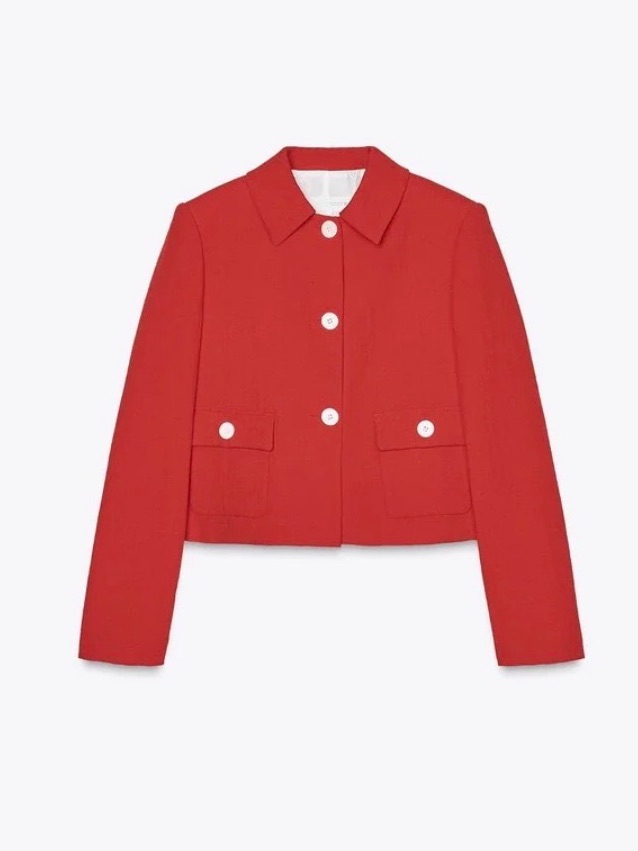 Zara Cropped Jacket. Size Xs